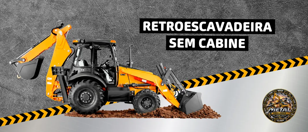 Retroescavadeira sem Cabine